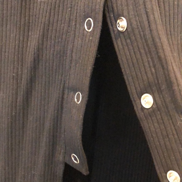 Princess Polly maxi dress. Black. Ribbed material. Size 10 - Picture 4 of 9